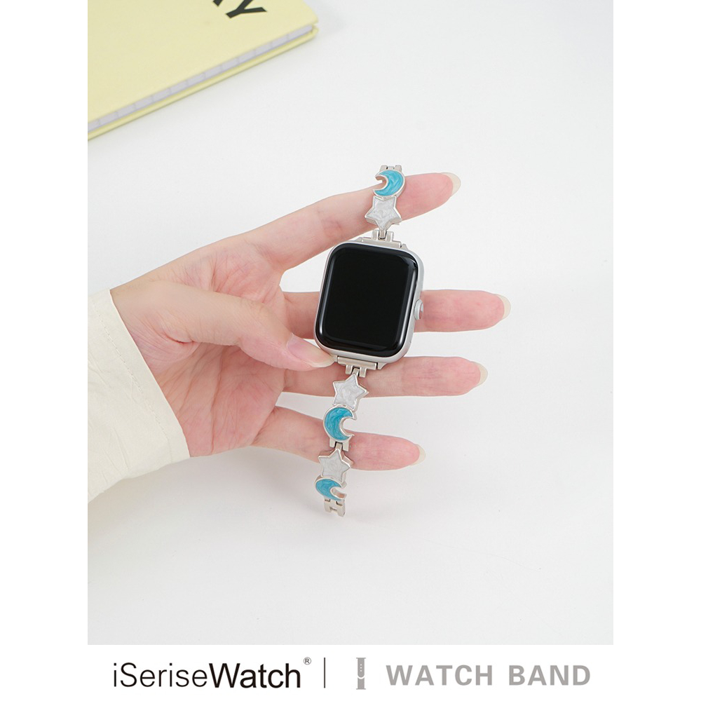Redmi watch4智能手錶星月金屬鏈式錶帶  適用於小米手錶紅米4 Redmi  watch4星月手鍊式替換腕帶