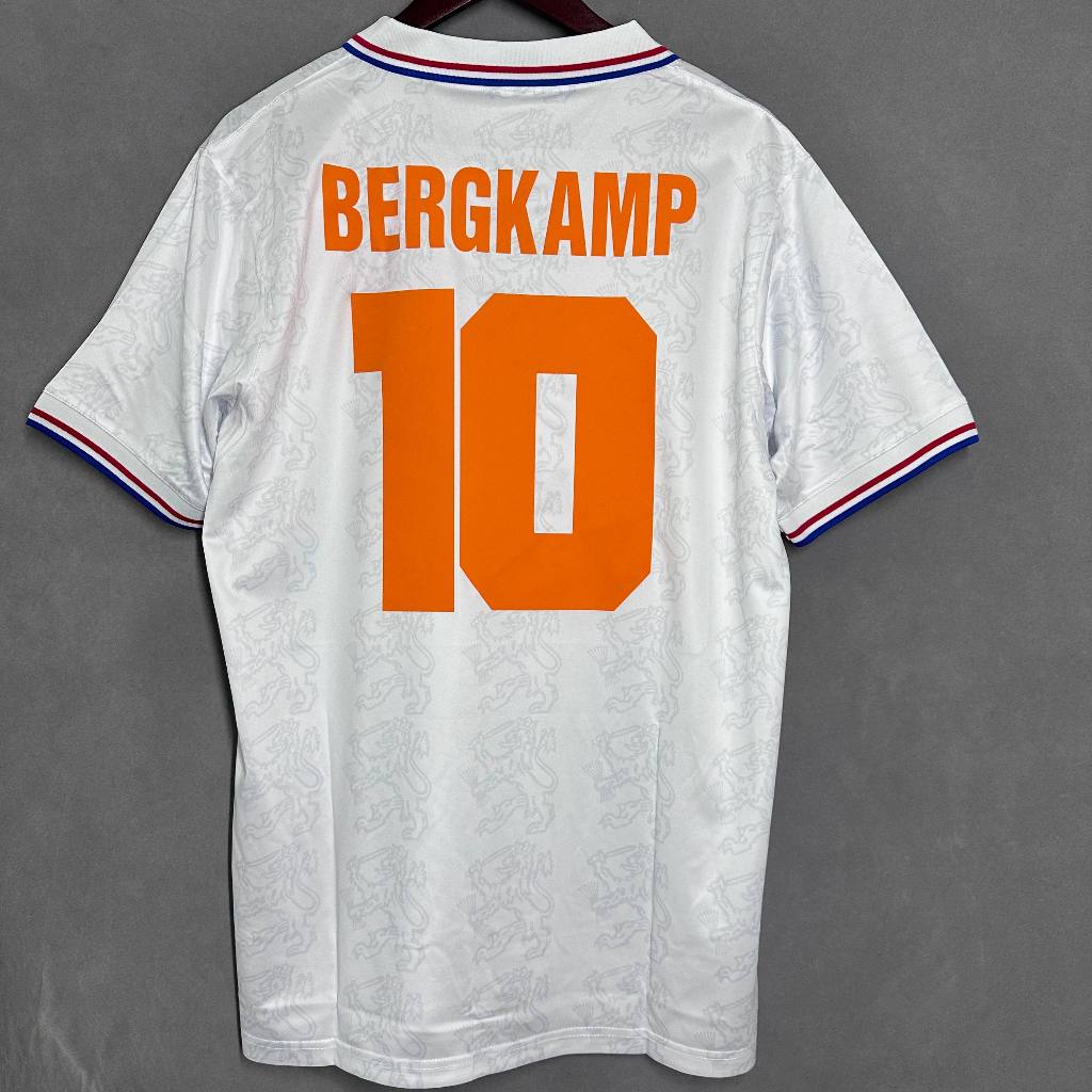 1994球衣荷蘭客場bergkamp VANBASTEN經典復古頂級品質泰版復古寬鬆透氣速乾短袖T恤運動
