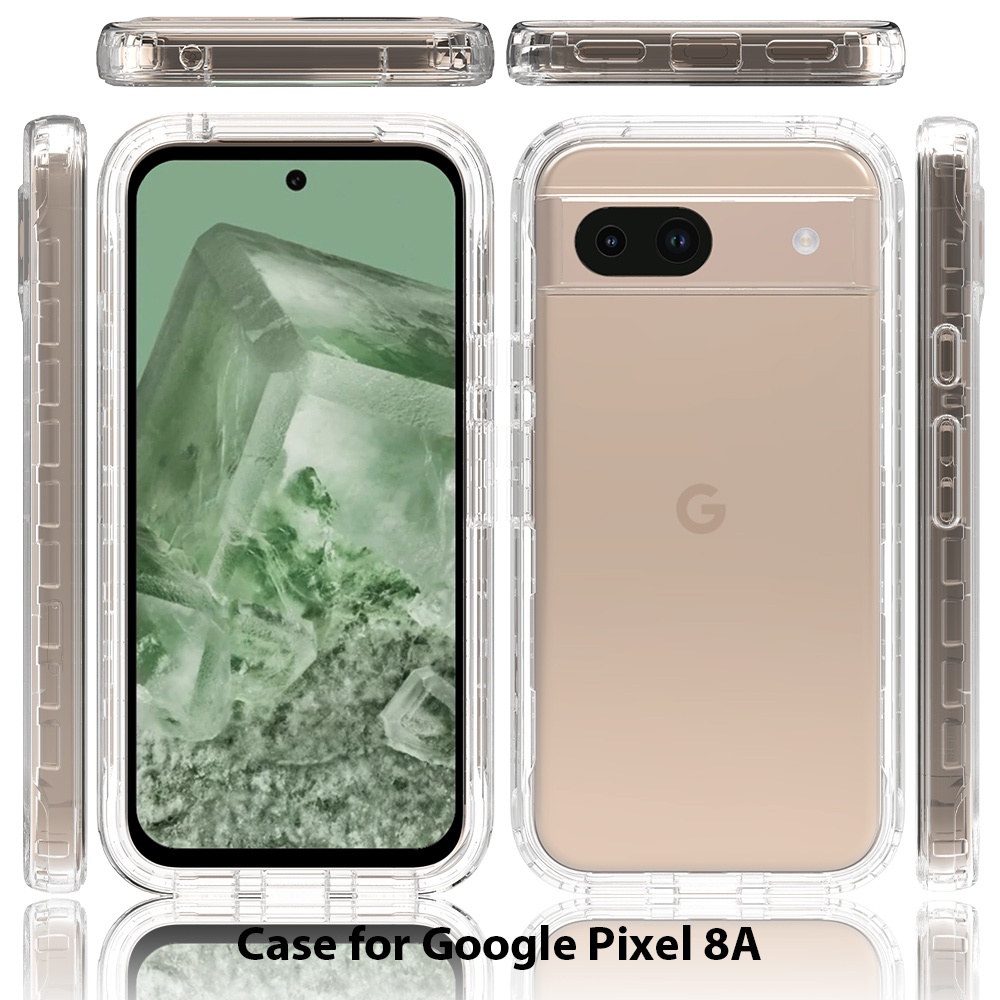 【快速出貨】谷歌 pixel 8A系列高透漸變pixel5手機殼超薄防摔6pro鏡頭保護pixel4