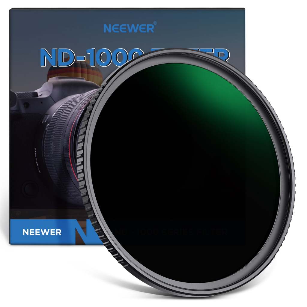 Neewer 49mm-82mm ND 濾鏡 ND1000 10 檔中性密度濾鏡多層納米塗層/高清光學玻璃/防水/耐刮擦
