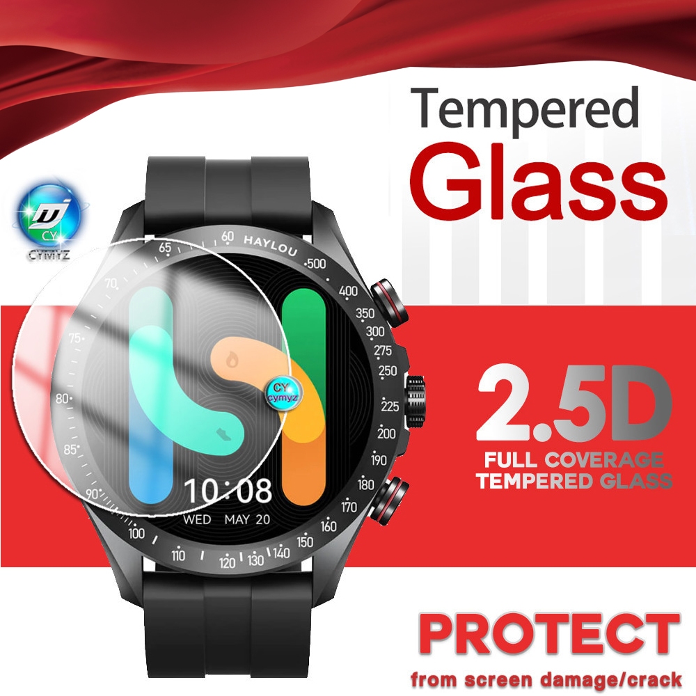 Haylou 太陽能 pro 貼膜 9H 鋼化玻璃屏幕保護膜 haylou 太陽能 pro 智能手錶透明膜 haylou