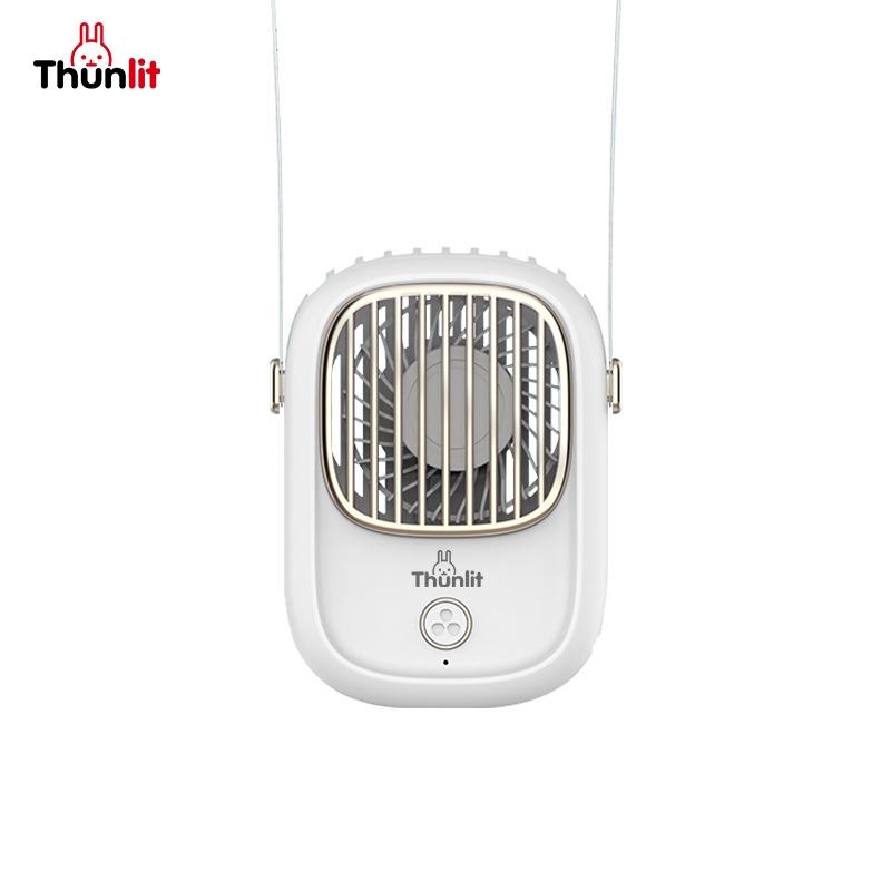 Thunlit 迷你便攜式風扇可充電 1800mAh 戶外手持頸部小型台式風扇