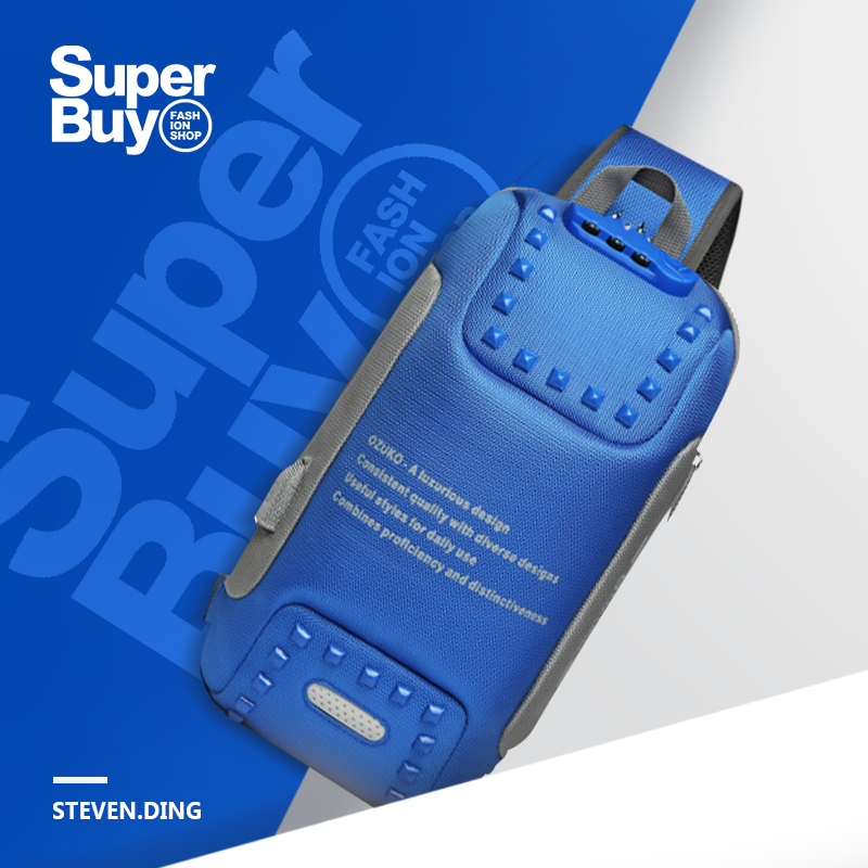 【Superbuy】時尚胸包/側背包 大容量斜背包/外置充電單肩包 防盜運動後背包/騎行包/側肩包 OZUKO側包/斜包