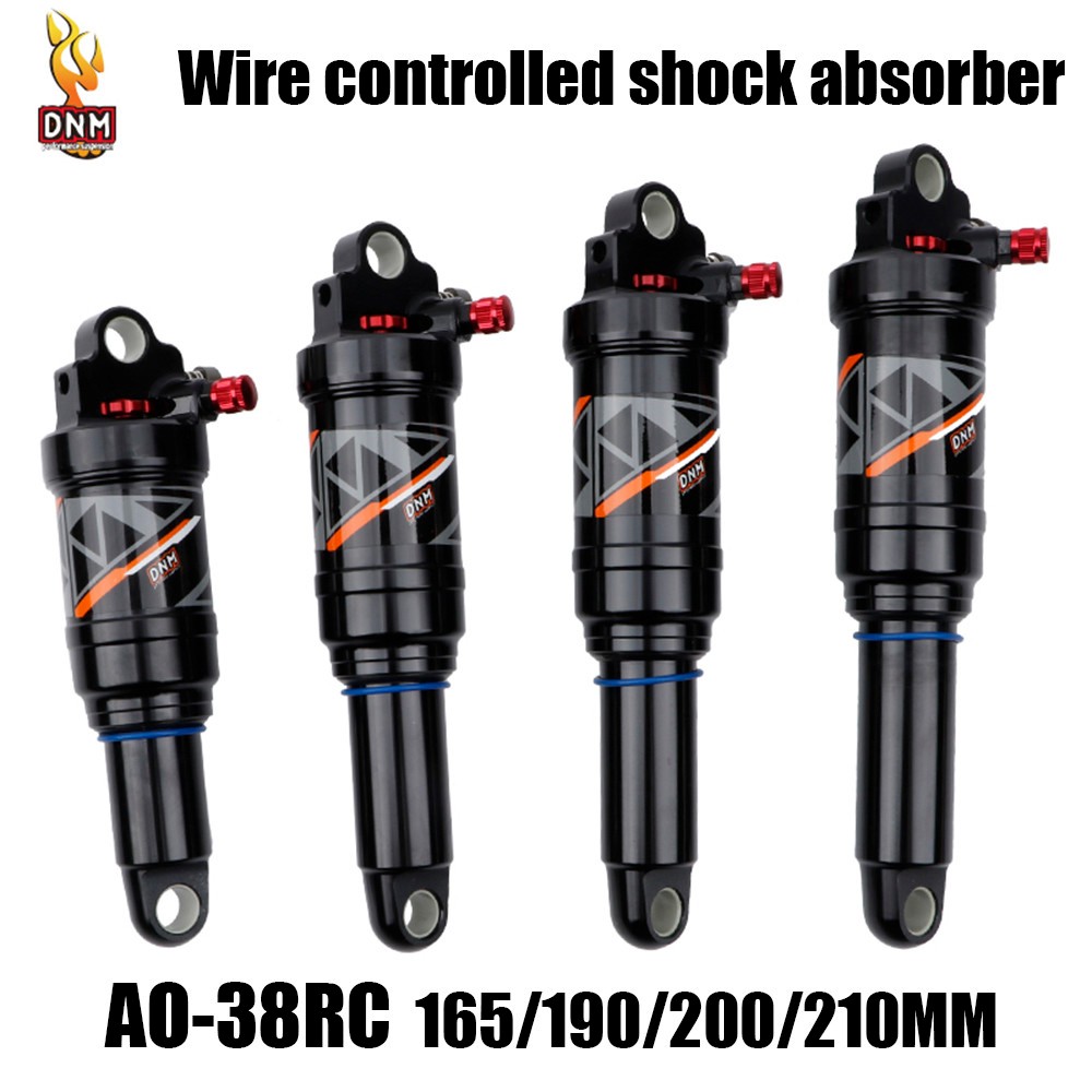 DNM AOY-38RC空氣減震器自行車避震器帶線控氣壓後避震器165/190/200/210毫米後避震器自行車配件