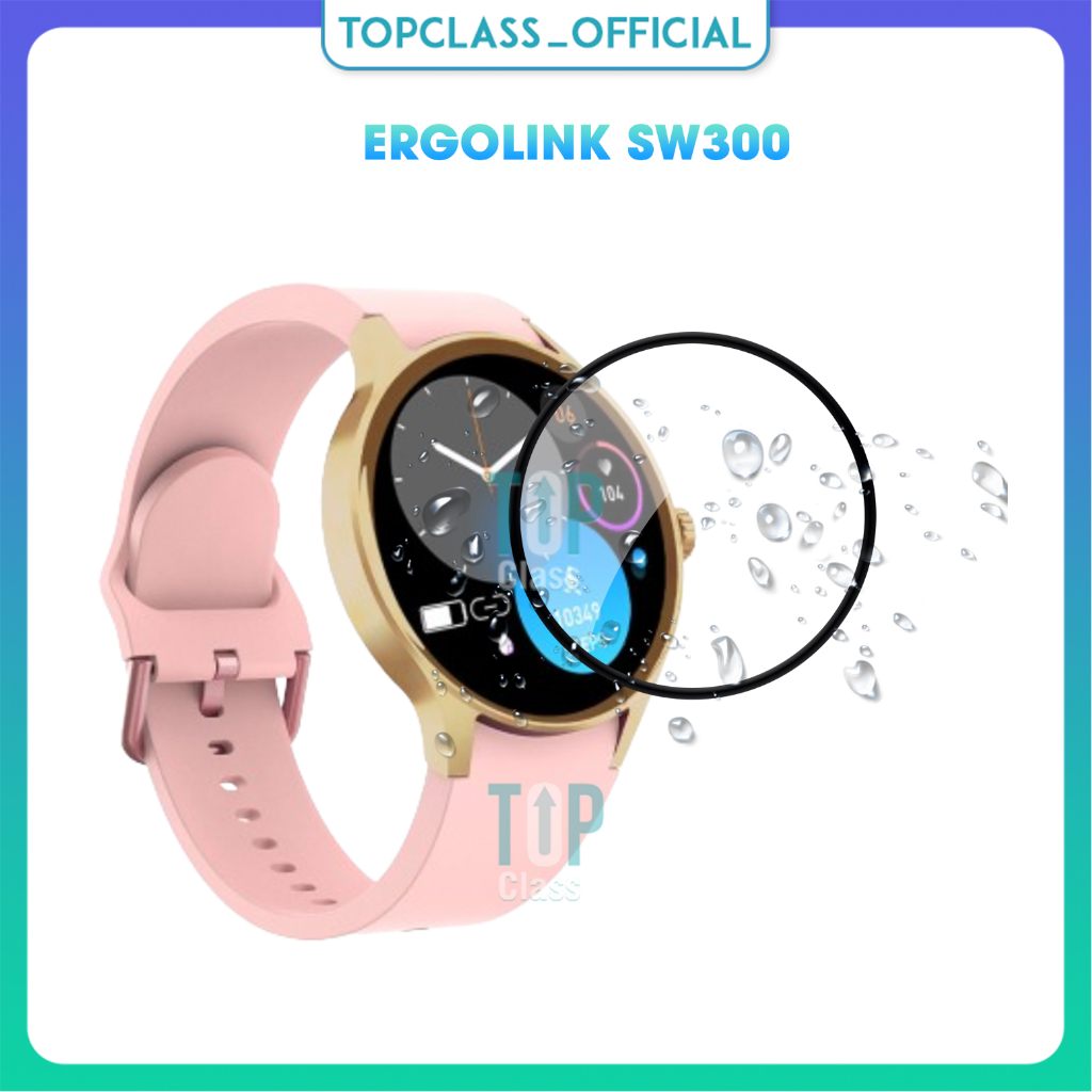 適用於 ERGOLINK SW300 智能手錶的 2 件套鋼化玻璃屏幕保護膜