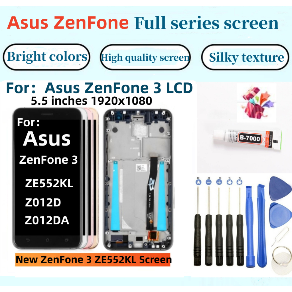 全新華碩螢幕 適用於 Asus ZenFone 3 ZE552KL LCD ZE552KL Z012D Z012DA 液
