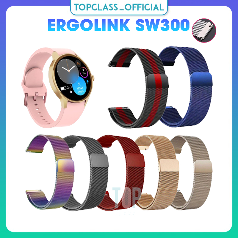 Ergolink SW300 智能手錶的替換磁性金屬錶帶