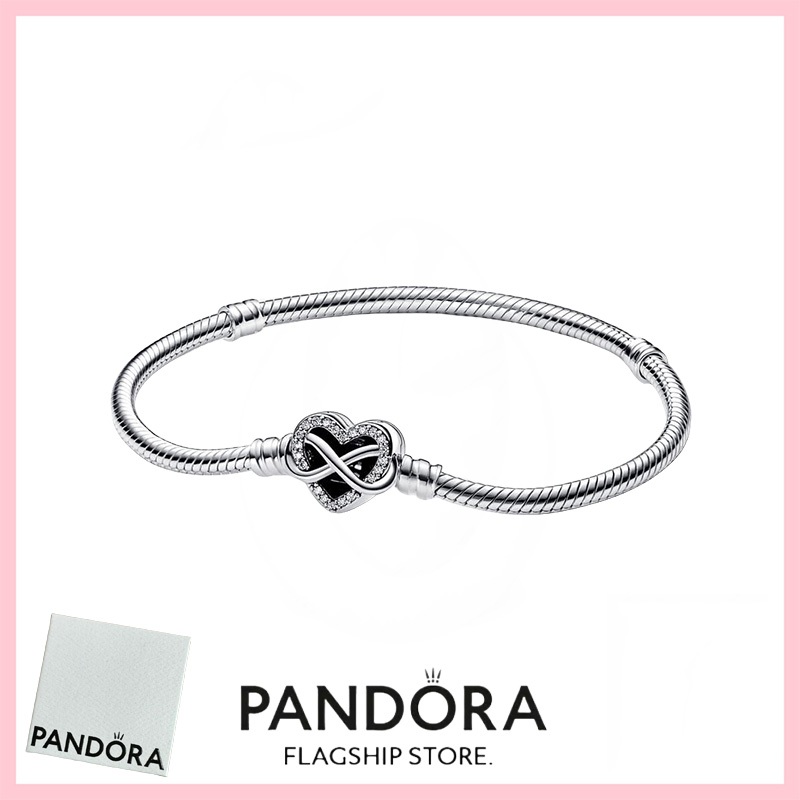 [免稅] Pandora 珠寶 100% 正品 S925 純銀手鍊帶盒承諾 592645C01 Pandora Mome