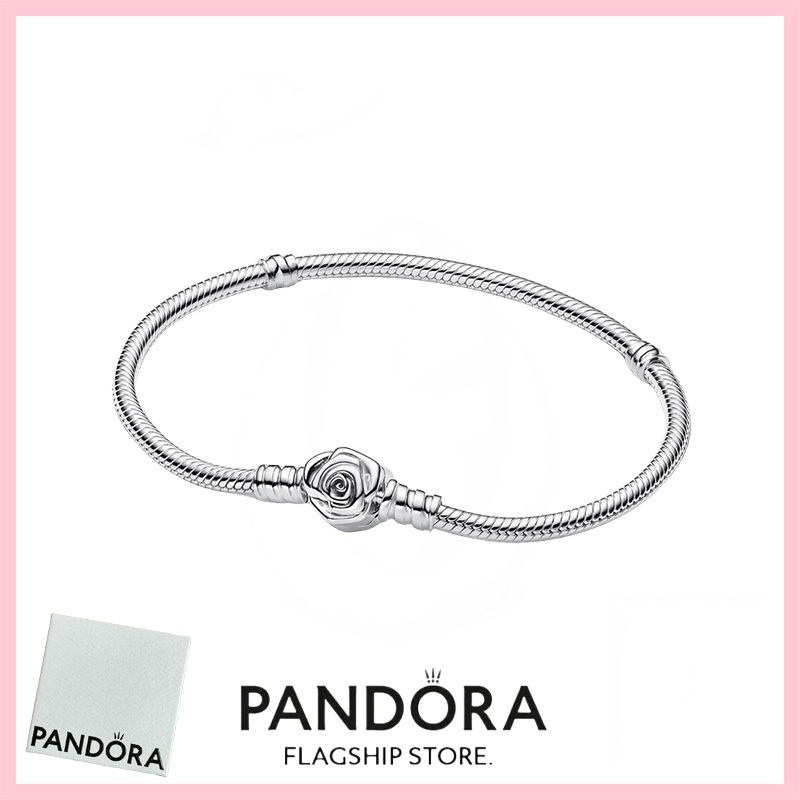 [免稅] Pandora 珠寶 100% 正品 S925 純銀手鍊帶盒承諾 593211C00 Pandora Mome