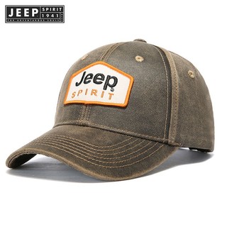 JEEP SPIRIT 1941 ESTD 男士復古棒球帽,棉質可調節
