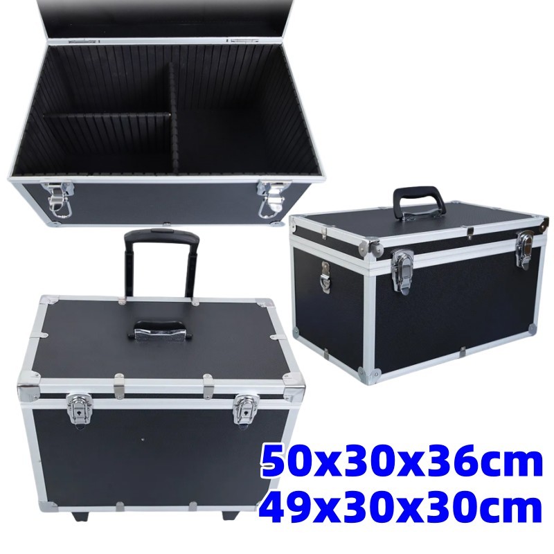 鋁合金 工具箱 收納箱 鋁箱 手提箱 拉桿箱 帶隔板 大號 行李箱