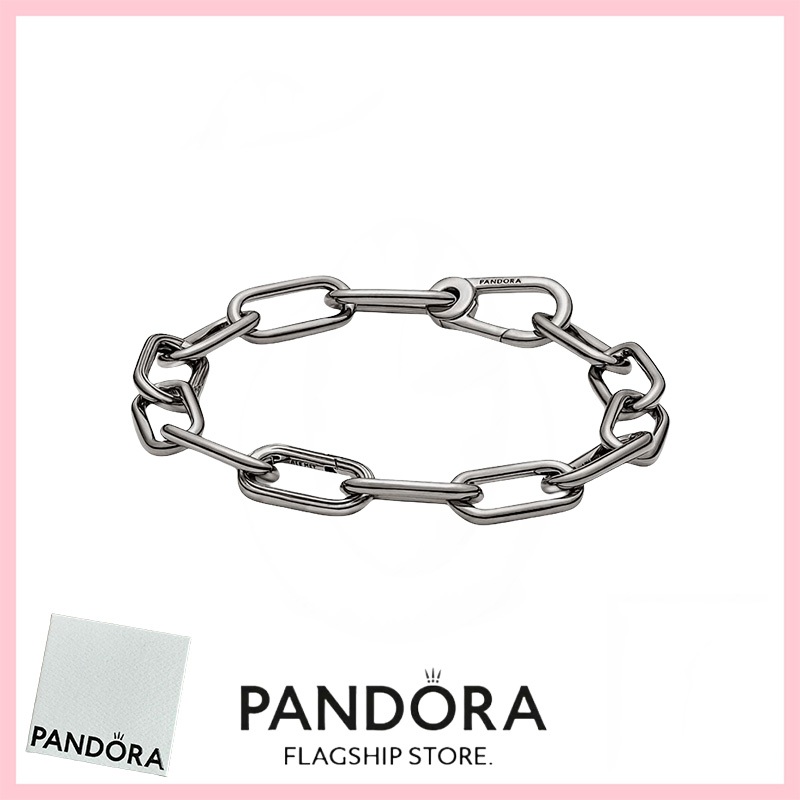 [免稅] Pandora 珠寶 100% 正品 S925 純銀手鍊帶盒承諾 589588C00 Pandora ME 中