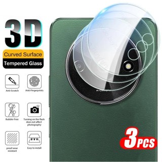 XIAOMI 3 片全覆蓋 3D 背面曲面鏡頭螢幕保護膜鋼化玻璃相機保護膜適用於小米 Redmi A5 A3 4G PO