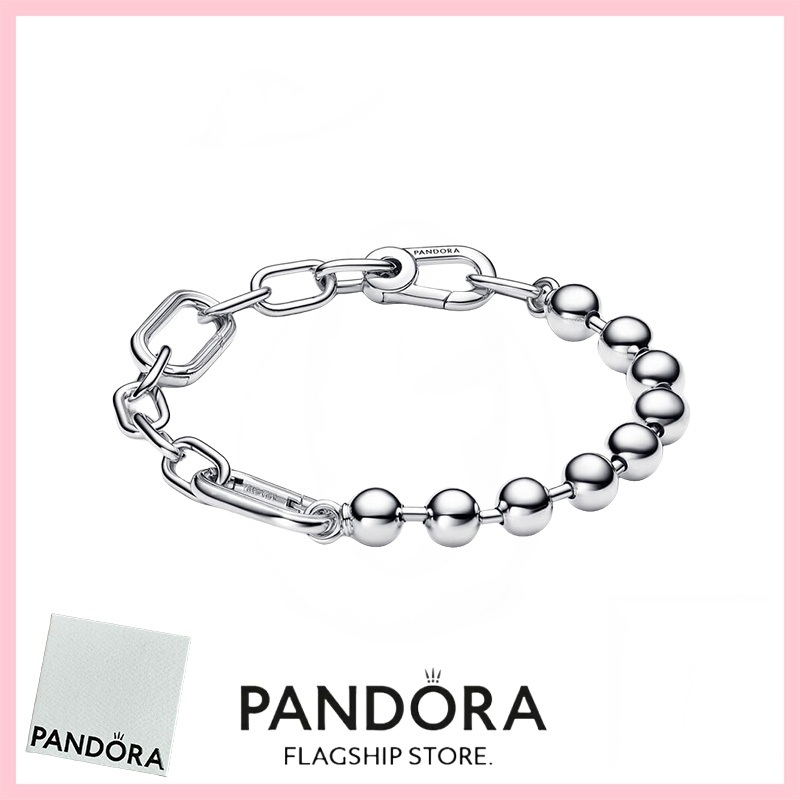 [免稅] Pandora 珠寶 100% 正品 S925 純銀手鍊帶盒承諾 592793C00 Pandora ME 金