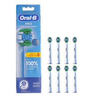 Oral-b Pro Precision Clean 電動牙刷頭,X 形和斜角刷毛,用於去除更深的牙菌斑,8 個牙刷頭包