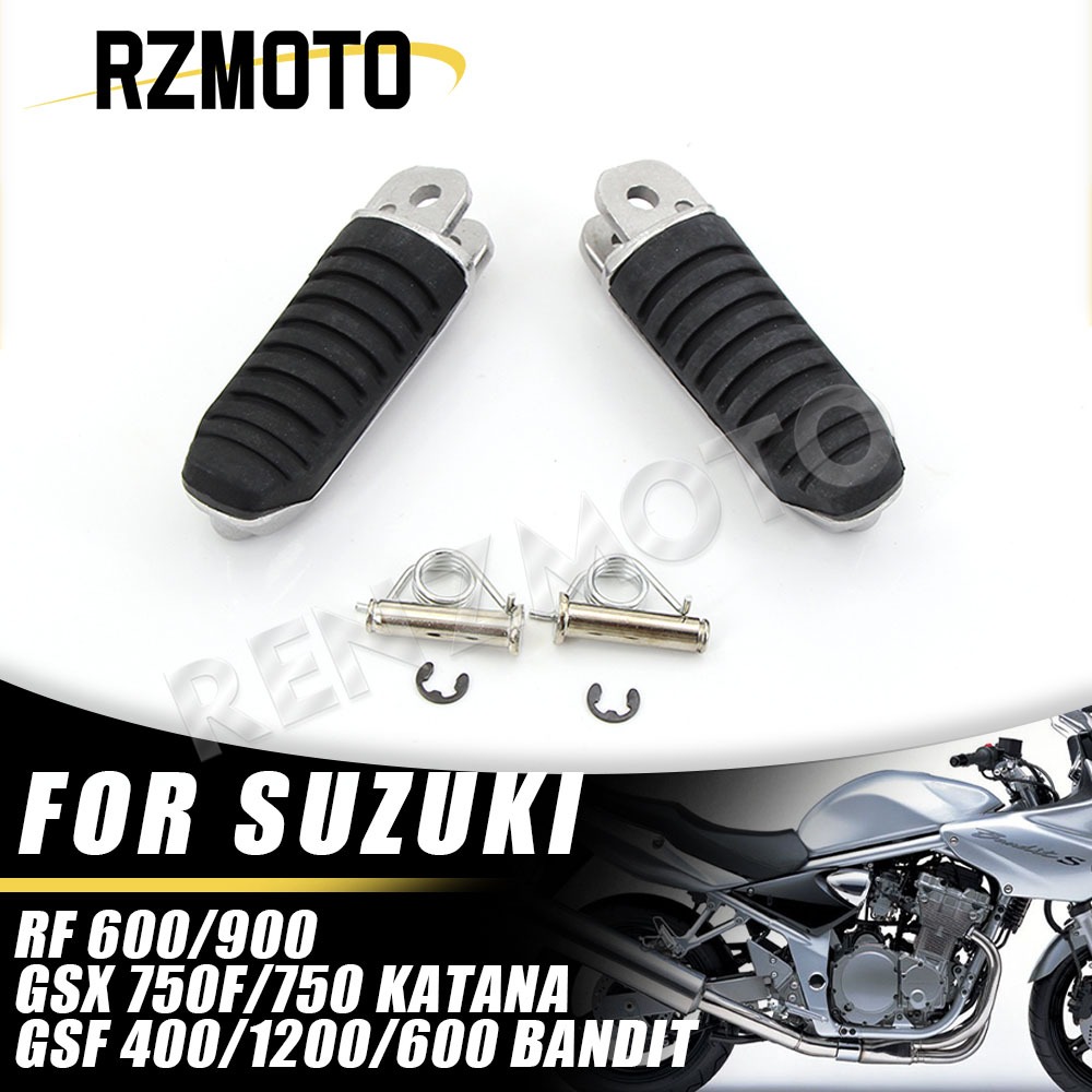 SUZUKI 摩托車前腳踏板腳踏腳踏板腳踏適用於鈴木 BANDIT 400 GSF400 GK75A GSX400 19