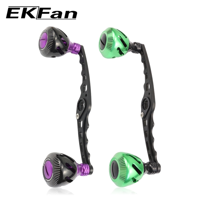 EKFAN 8*5mm  適合達億瓦 daiwa  Abu 小烏龜 捲軸器 S型鋁合金小烏龜 13公分長捲軸器雙握丸搖把