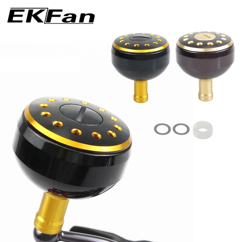 EKFan 1pc裝 新款設計 鋁合金釣魚手柄旋鈕直徑32毫米/ 35毫米/ 38毫米 適合 Shimano daiwa