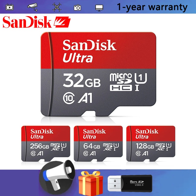 閃迪Ultra Micro SD Class 10 閃存卡1TB , 256GB , 8GB 高速A1TF卡 32GB