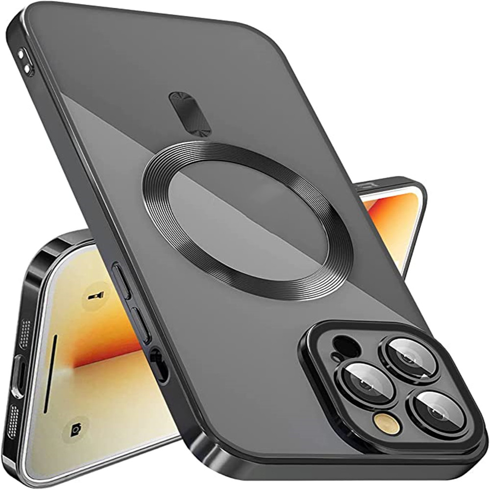 Vanuoxin 豪華磁性無線充電手機殼適用於 iPhone 15 14 13 12 11 Pro Max 15 透明電
