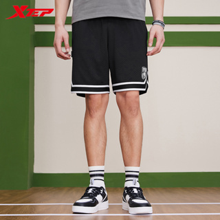 【特步 xtep】籃球系列 | 男生籃球短褲 2024夏季新款網眼透氣潮流球褲百搭運動褲籃球褲