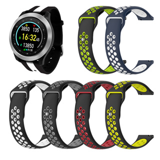 適用於i-gotU Q-Watch Q-90矽膠錶帶洞洞設計反扣錶帶Q-82透氣運動手錶錶帶