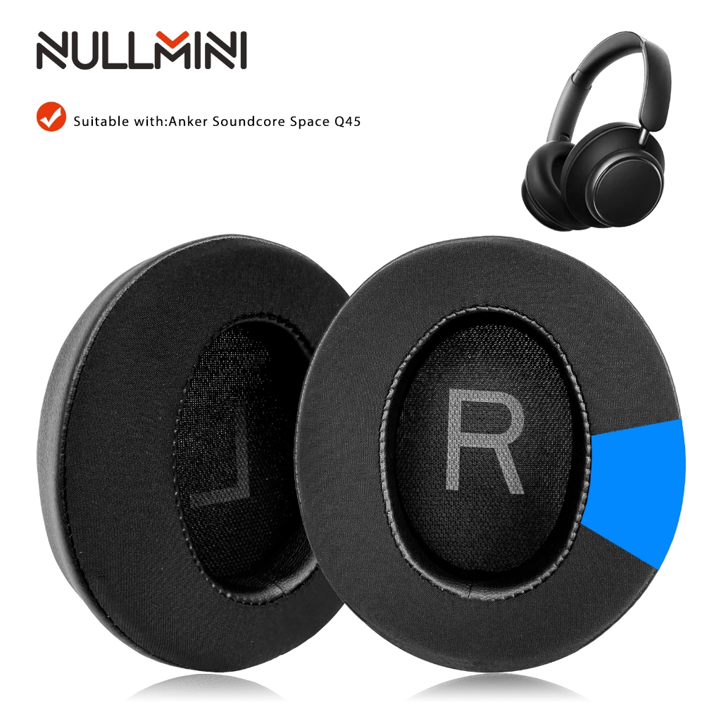 Nullmini 替換耳墊適用於 Anker Soundcore Space Q45 耳機耳墊耳罩套頭帶