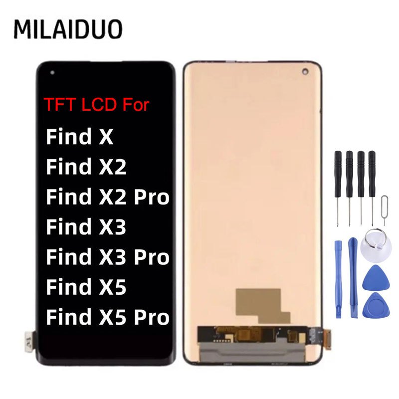 液晶屏 適用於 OPPO Find X5 X3 X2 Pro X 5G 螢幕總成 觸摸 液晶顯示屏  TFT 無指紋