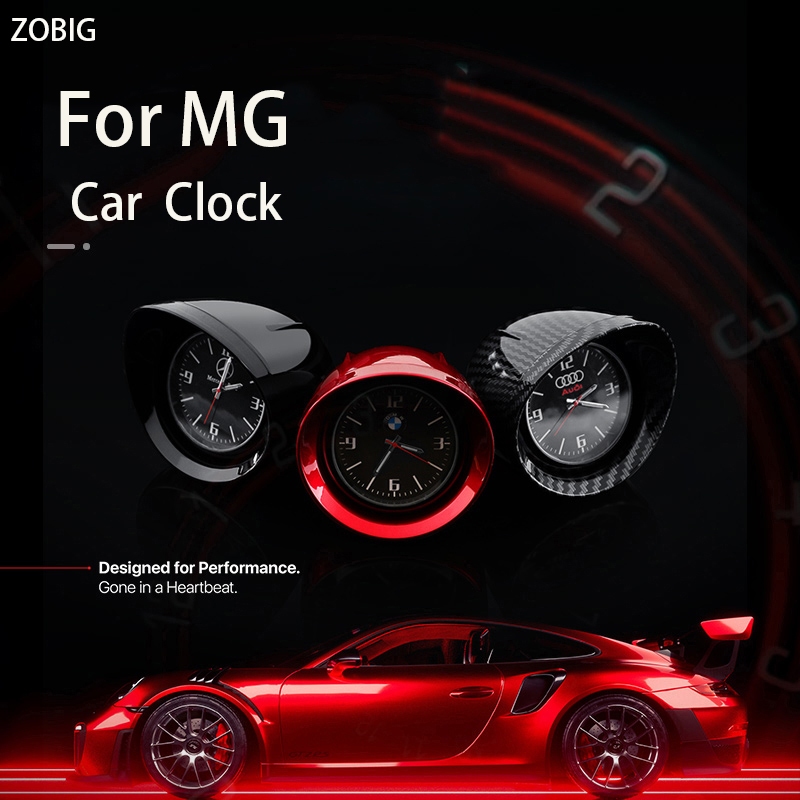Zobig For MG 汽車內飾儀表板裝飾時鐘 SUV 汽車控制台汽車手錶電子背光裝飾配件高精度迷你時鐘
