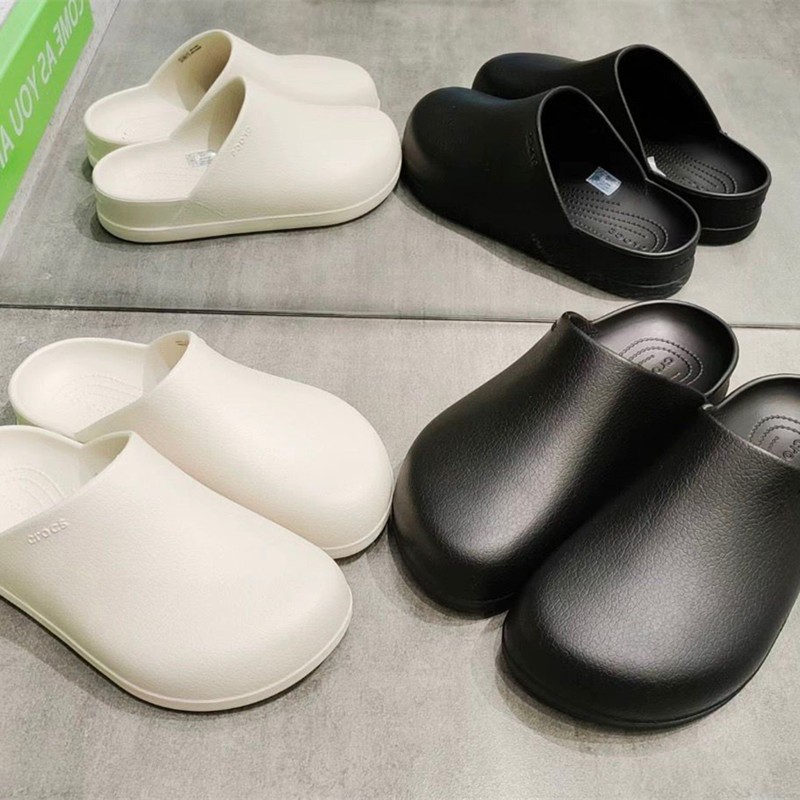 Crocs Kalochi栗色破洞鞋女鞋平底鞋戶外包頭拖鞋男鞋涼鞋 209366