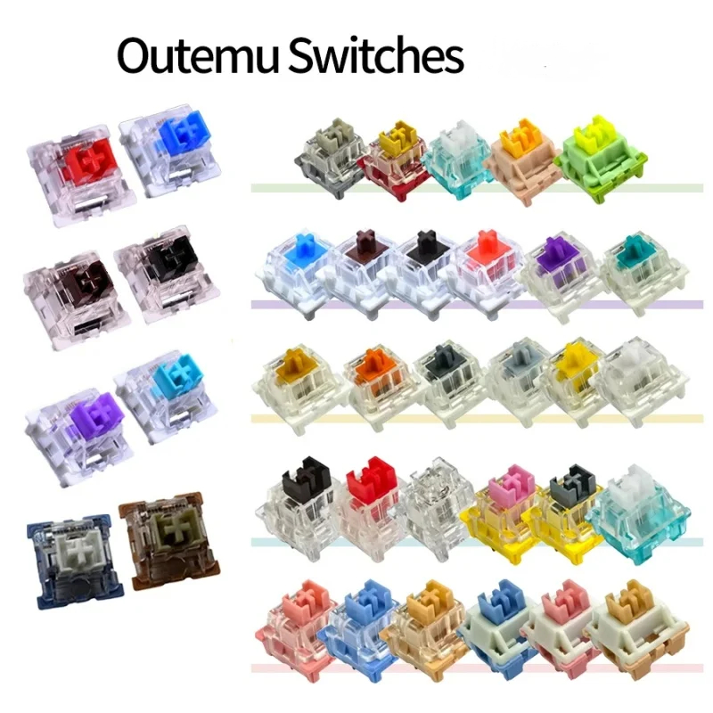 Outemu Switch Lemon Pech V2 綠色/黑色/棕色/紅色/紫色/藍色靜音灰色/白色/黃色/海洋/快