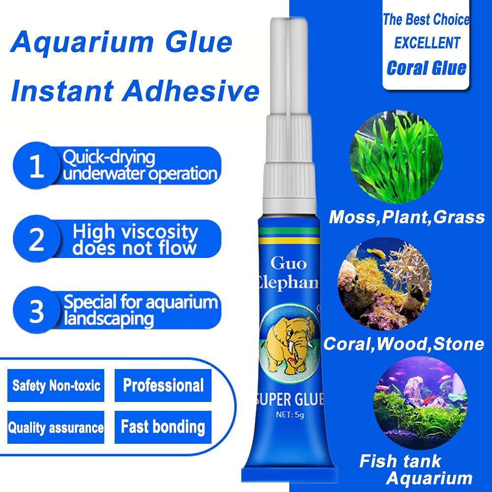 Aquascape 植物石材魚缸氰基丙烯酸酯粘合劑用水族膠 5g