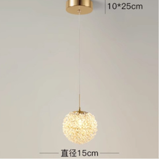 客廳、臥室、走廊的圓形方形圖案水晶吊燈裝飾,包括 LED 球