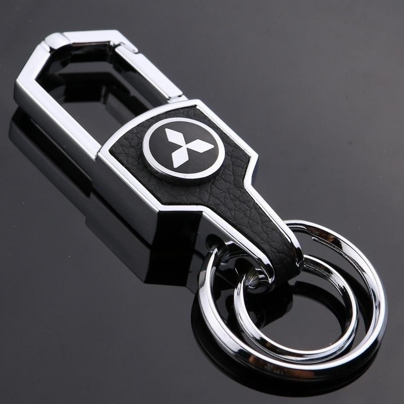 MITSUBISHI Fashtion 鋅合金汽車標誌鑰匙扣鑰匙圈汽車鑰匙扣汽車徽章標誌三菱