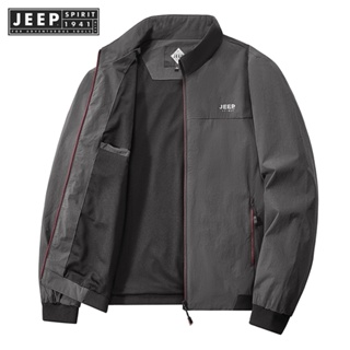 Jeep SPIRIT 1941 ESTD 男士夾克修身時尚男士街頭服裝夾克