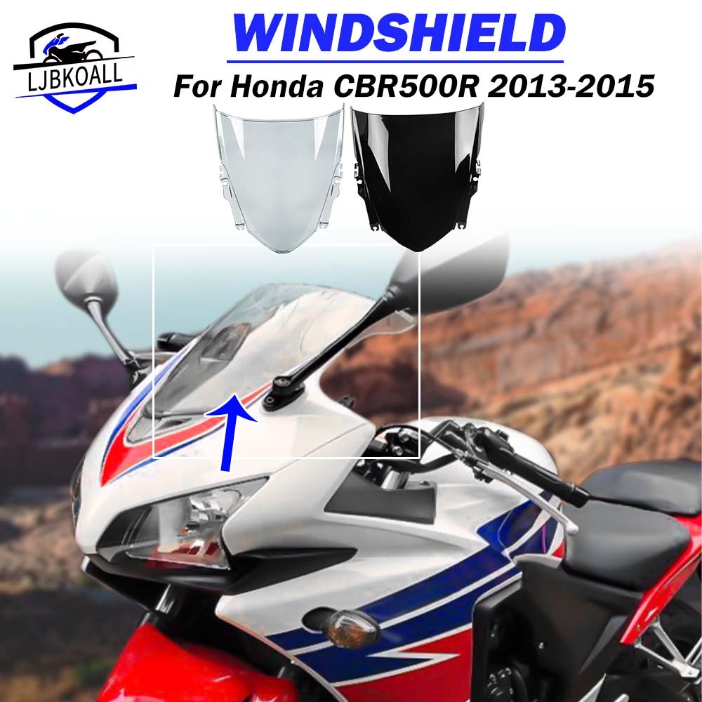 HONDA Ljbkoall CBR500R 摩托車前擋風玻璃擋風板適用於本田 CBR500R CBR 500R CBR