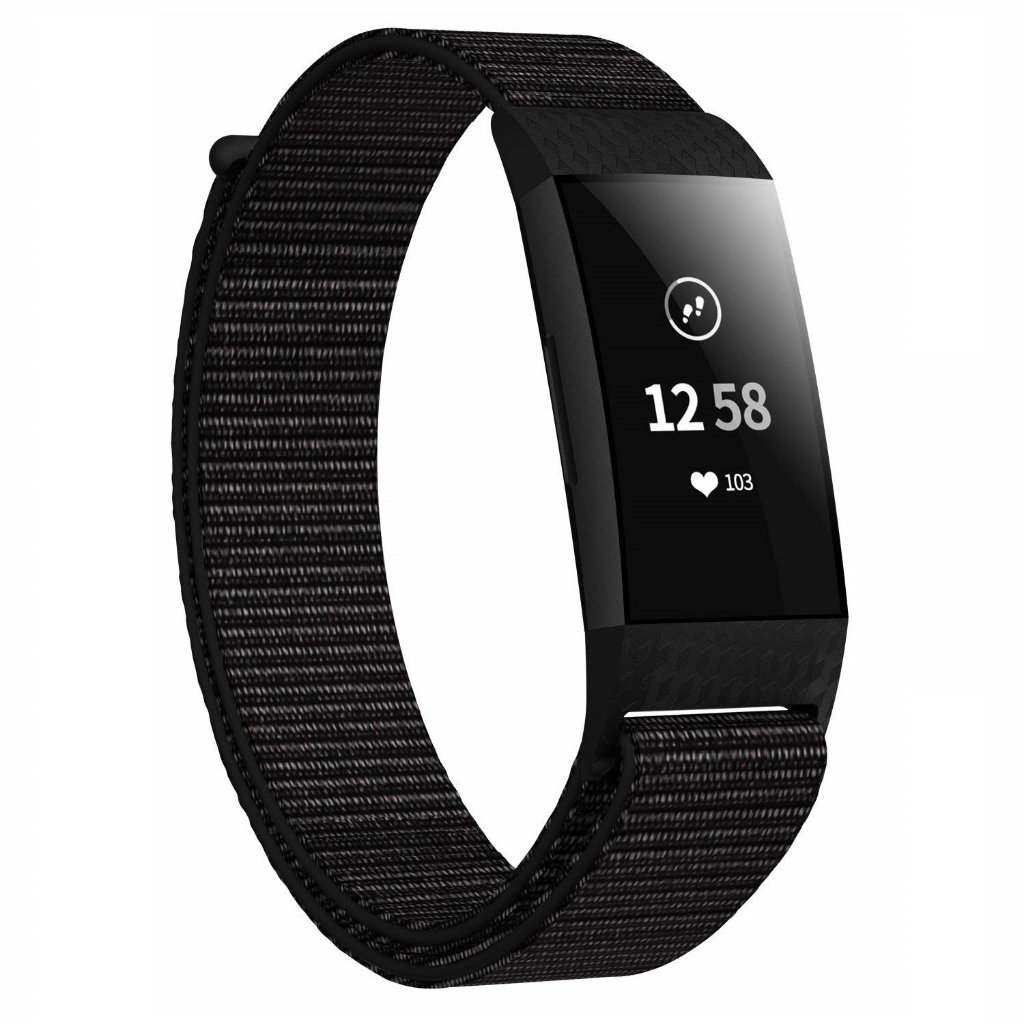 適用於 Fitbit Charge 3 / Charge 3 SE / Charge 4 的尼龍環帶運動替換錶帶