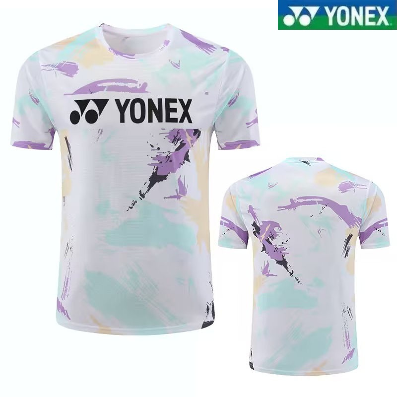 Yonex新款男女羽毛球衣速乾透氣情侶裝夏季乒乓球足球運動上衣