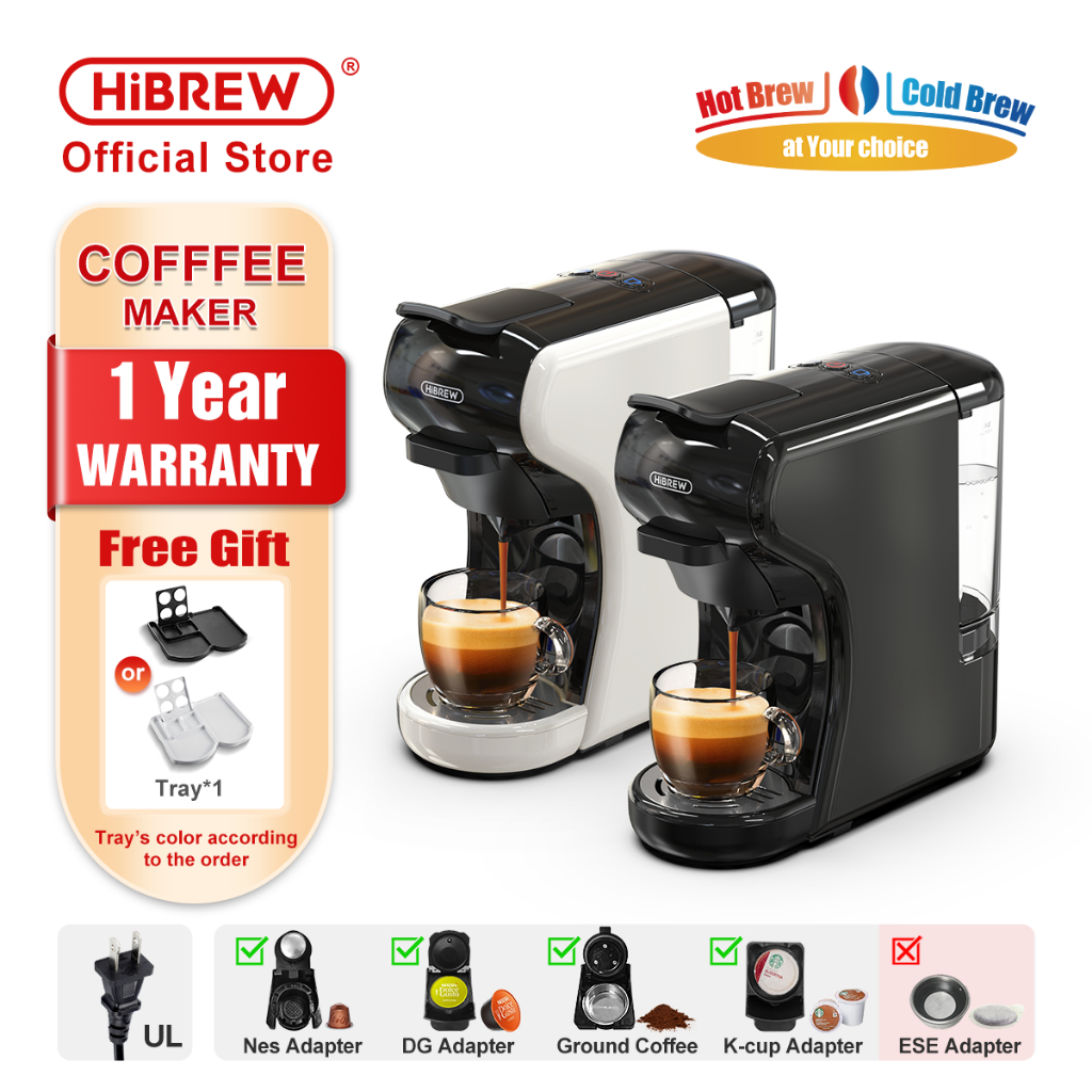 Hibrew 咖啡機 19 條 4 合 1 冷熱多膠囊 Espresso Cafetera Pod 咖啡機 Dolce