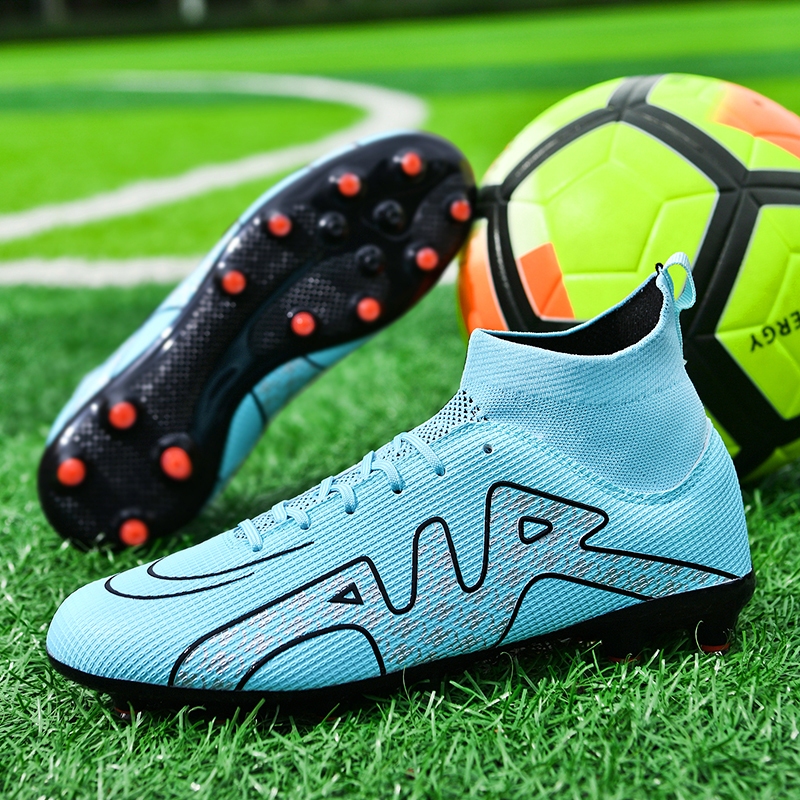 Cr7 Mercurial 15高幫足球鞋男女戶外AG FG防水透氣足球鞋四色尺碼35-45