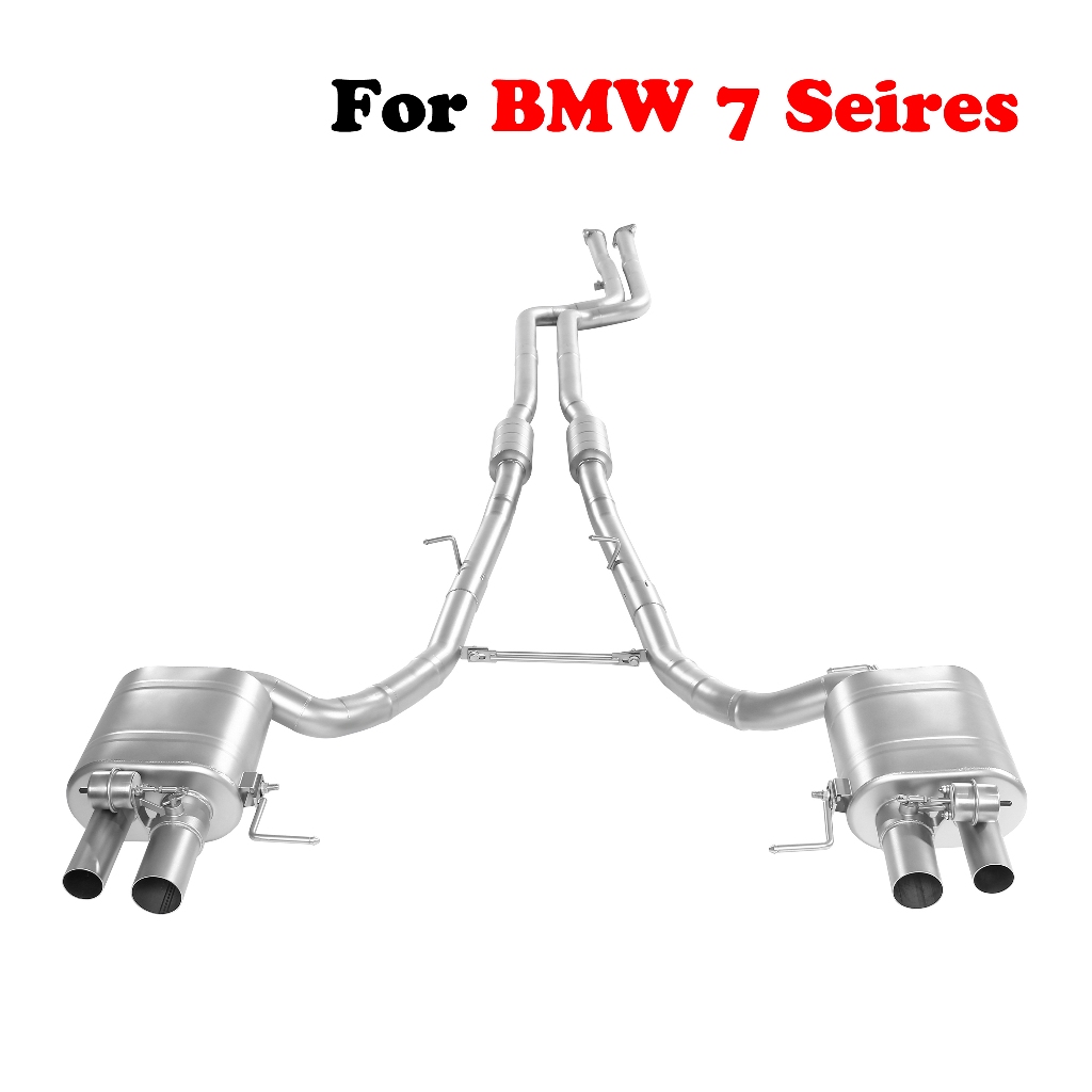 BMW 適用於寶馬 7 系汽車 740i 750Li 730i F02 G12 Cat-Back 排氣系統管道性能鈦真空