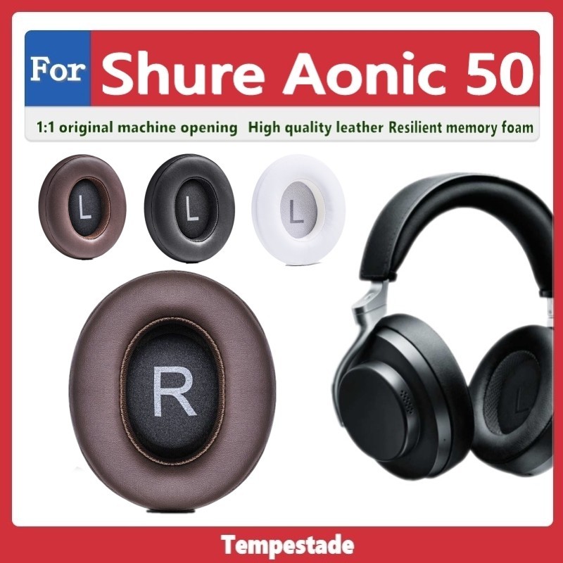 適用於 For Shure Aonic 50 耳機套 耳機罩 耳罩 耳墊 頭戴式耳機保護套 耳機套 替換配件 頭梁墊 維