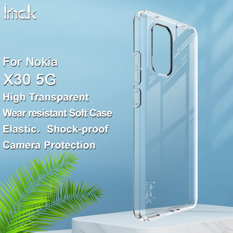 iMak 諾基亞 X30 5G 矽膠 手機後蓋 保護殼 加厚防震 透明 軟套 NOKIA X30 5G 防摔手機殼