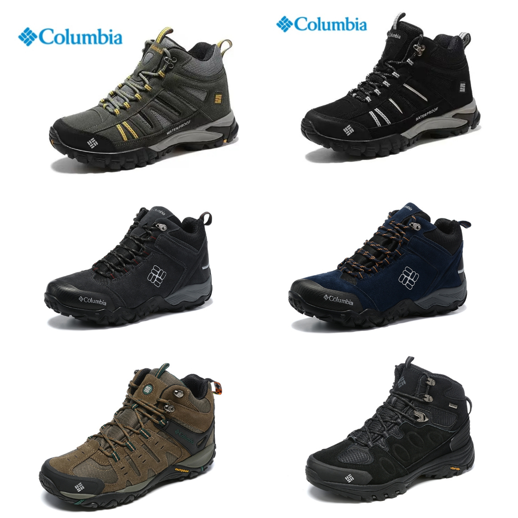 2024 新款哥倫比亞Columbia春夏季男鞋登山鞋戶外運動防水女鞋高幫徒步鞋旅遊