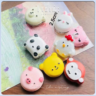 動物 8 件冰箱磁鐵/釘板裝飾配件/3D 裝飾品/留言板/辦公檔案貼紙/模擬食物/可愛冰箱貼紙/兒童房
