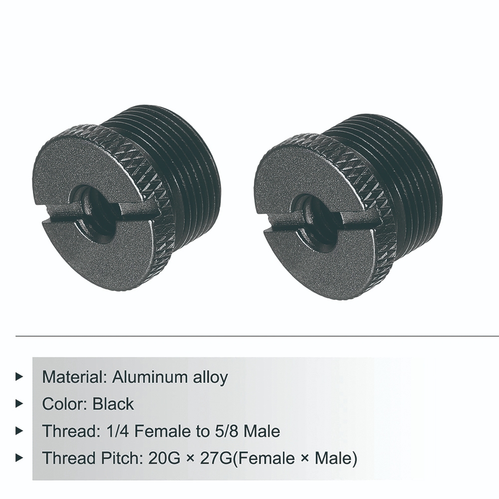 螺紋適配器,5/8" 公頭轉 3/8" 母頭麥克風螺絲,適用於 Blue Yeti/Blue Snowball/Blue