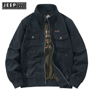 Jeep SPIRIT 1941 ESTD新款男士夾克高品質戶外運動夾克時尚休閒立領夾克