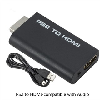 Ps2 到 HDMI 兼容音頻視頻轉換器適配器 480i/480p/576i,帶 3.5mm 音頻輸出,適用於所有 PS