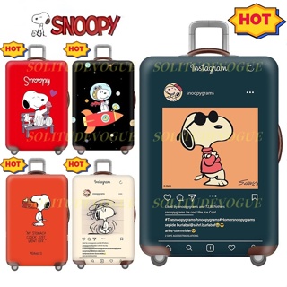 可愛卡通人物口袋妖怪皮卡丘史努比可水洗旅行行李套搞笑卡通手提箱保護套適合 18-32 英寸行李箱