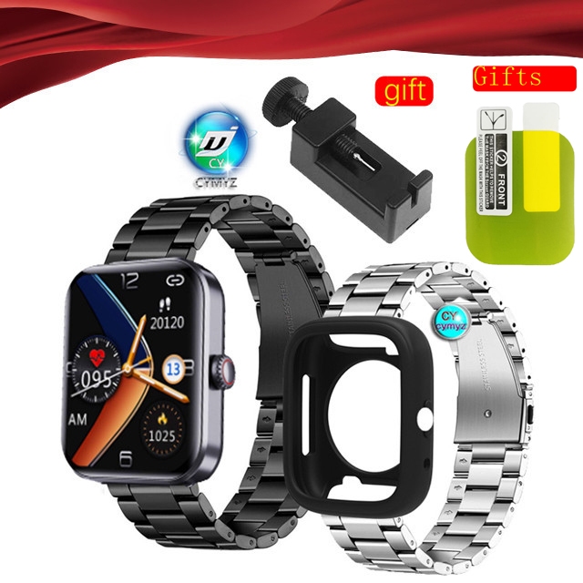 XIAOMI 小米 2023 新款 F57L 智能手錶錶帶金屬錶帶,不銹鋼錶帶 F57L 智能手錶錶帶運動腕帶小米 20